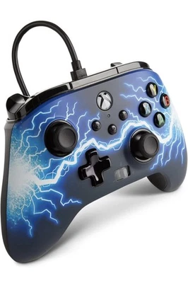 Power A Enhanced Wired Controller for Xbox Series X/ One Arc Lightning Blue  - Image 1 of 4