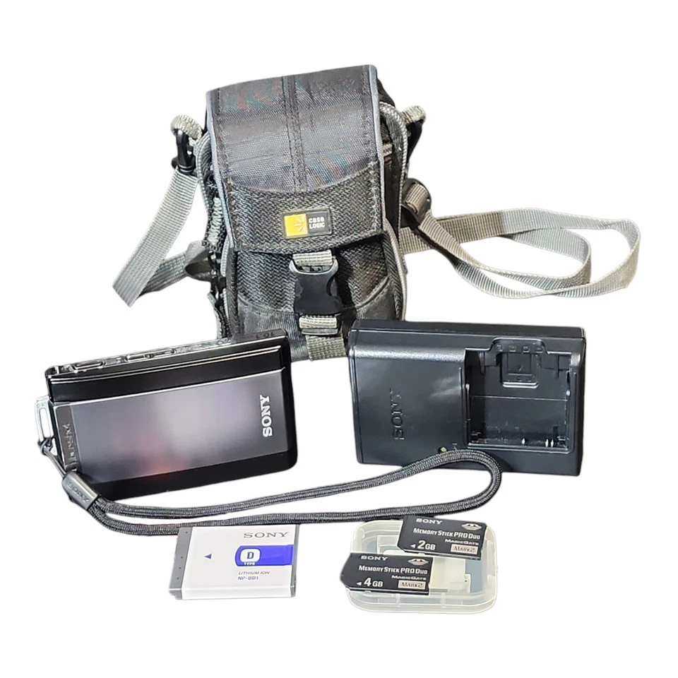 Sony Cyber-shot DSC-T300 Camera 10.1 MP 5x Zoom Touchscreen Carl Zeiss Black - Image 1 of 4