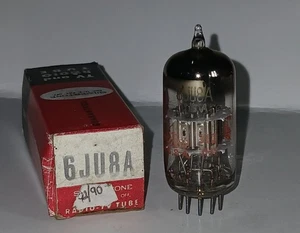 Tubo de vacío de audio para radio 6JU8A/6JU8 Silvertone probado de colección - Imagen 1 de 5