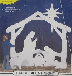 Decorazione Natalizia Presepe Full Size Woodcraft Modelli "Grande Notte Silenziosa" - Foto 1 di 6
