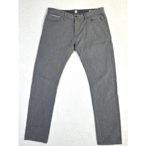 Pantalones de mezclilla modernos para hombre AGAVE DENIM ribete Toyoda gris algodón talla 40x36 - Imagen 1 de 11