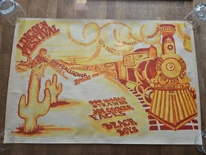 Original 1972 Great Western Express Lincoln Festival Concert Poster RARE - Imagen 1 de 17