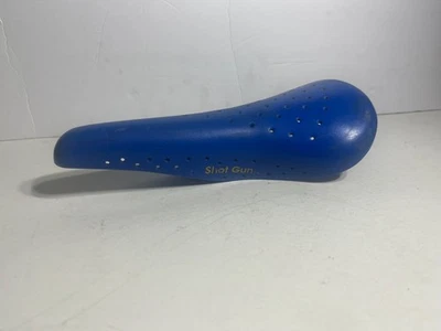 Rare Vintage 1981 Ariake Jaguar II Cycle Pro ShotGun BMX Racing Seat  Blue Japan - Image 1 of 4