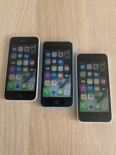 Apple iPhone 5c A1533 16GB 8GB Blue White lot of 3