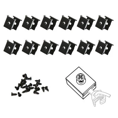 Evemodel 12pcs HO Scale 1:87 Coupler Pocket Cover Coupler Box Lid with Screws - Image 1 of 4