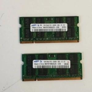 2 Samsung M470T2953 1GB RAM PC2-5300S-555-12-E3 - Ships Today! - Picture 1 of 5