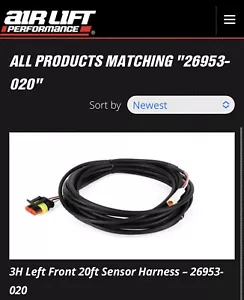 Airlift Performance #26953-020 3H LF 20 Ft height sensor harness new replacement - Picture 1 of 7