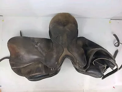 Sillín de caballo de cuero negro G Passier Sohn Hanover 16,5 Alemania M-PS-BAUM 233112 Foto 1 de 4