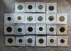 huge lot vintage transportation tokens bus-trolley-train-car & truck