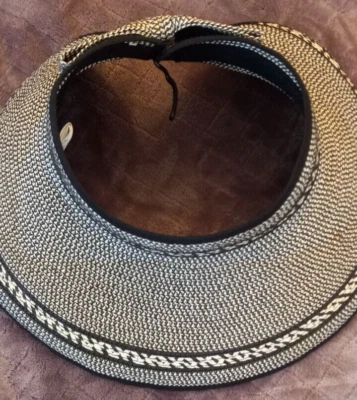 Black And White Women's Magid Hats Sun Hat 100% Paper - Image 1 of 3