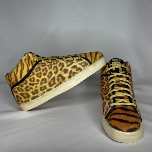 PUMA Scarpe Reebok Last Kings T Raww Court Mid stampa ghepardo da uomo taglia 11 5 US