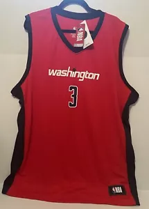 Bradley Beal Men's Size 56 XXL 2XL Washington Wizards NBA Red Jersey Brad #3 - Picture 1 of 6