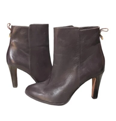 Coach Jemma couro de bezerro macio castanho tamanho 10M - Imagem 1 de 4