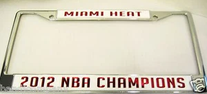 MIAMI HEAT AUTO Laser 2012 CHROM KENNZEICHENRAHMEN tolles einzigartiges Geschenk SELTEN - Bild 1 von 6