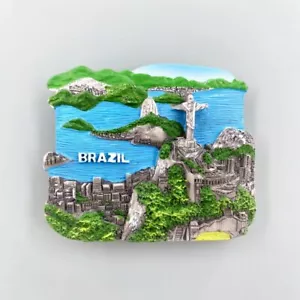 Rio de Janeiro Kühlschrankmagnet Kühlschrank Aufkleber Dekor Resin Brasilien Souvenir - Bild 1 von 4