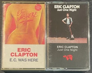 (2) CASSETTE LOT ERIC CLAPTON-JUST ONE NIGHT-E.C. WAS HERE - Picture 1 of 3