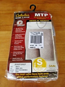 Cabela’s MTP MEDIUM WEIGHT SCENT ELIMINATOR BOXER BRIEF NEW SMALL - Picture 1 of 1