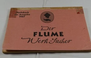 Flume Del Werksucher 1947 RAR Vintage Nachdruck - Picture 1 of 2