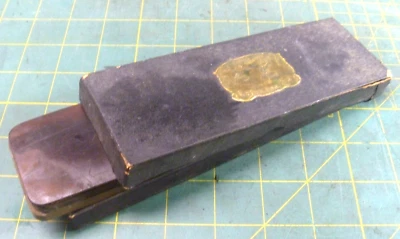 Vintage American Hone Co. Cushion Strop-Back Razor Hone w/Box Olean, NY - Image 1 of 4