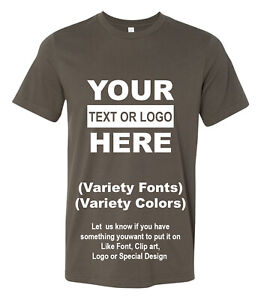 Personalized Custom T-Shirt Customized w / Text, Logo 