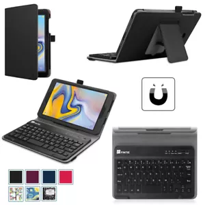 Folio Keyboard Case for Samsung Galaxy Tab A 8.0 2018 SM-T387 Bluetooth Keyboard - Picture 1 of 19