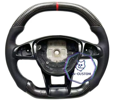  VOLANTE FIBRA CARBONO PARA MERCEDES-BENZ CLA/C/E/GLC/GLE/W117/W205/W213 Foto 1 de 4