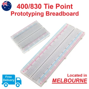 Solderless Breadboard PCB 830 & 400 TIE Points MB-102 Prototyping Board Arduino - Picture 1 of 13