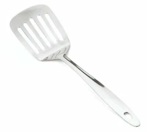 Schlitzwender Silber Metall Antihaftbeschichteter Spatel hitzebeständiger Flipper Kochen UK - Bild 1 von 1