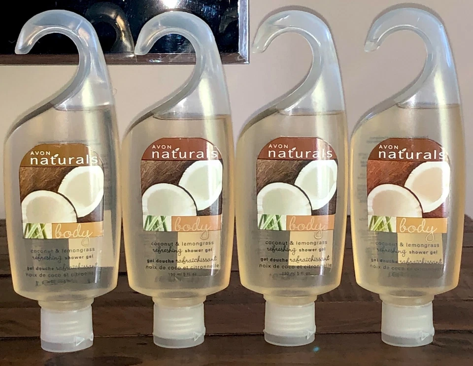 Avon (Qty 4) Naturals COCONUT & LEMONGRASS Refreshing Shower Gel ~ 5 fl oz - Image 1 of 1