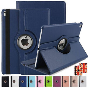 New iPad Case 360 PU Leather Magnet Folio Smart Stand Cover All Apple iPad Model