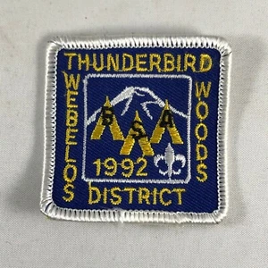 New Vintage Boy Scouts Patch - Webelos Thunderbird Woods District 1992 Oregon - Picture 1 of 4