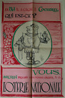 Affiche Loterie Nationale SCOB Du GUESCLIN " En 1364 il a gagné à Cocherel qui e