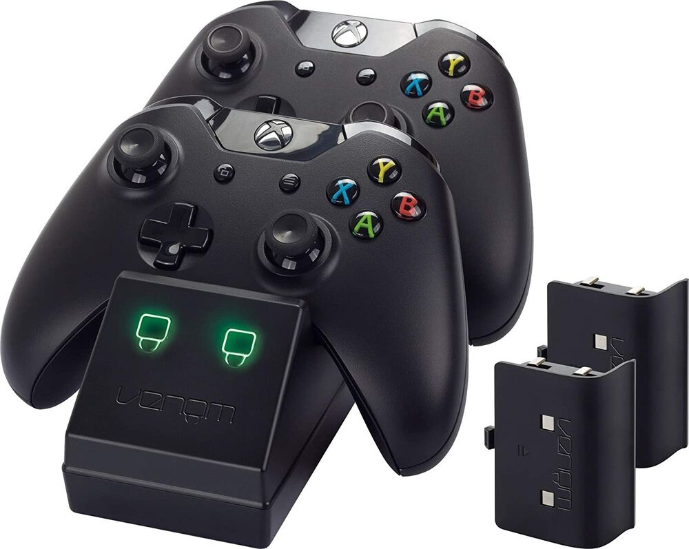 Venom Xbox One Twin Docking Station With 2X Rechargeable Battery Packs Black