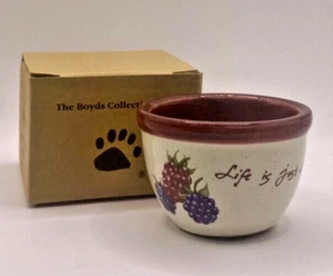 Boyds Collection "Sugar's Bowl of Bearies" Ceramic Bowl -- New in Box - Picture 1 of 4