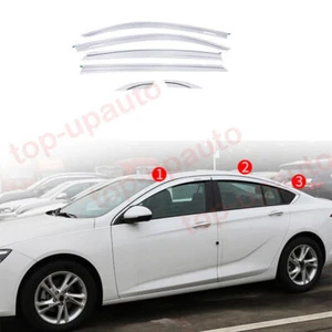 For Buick Regal 2018-2021 Chrome Side Window Vent Visor Sun Rain Deflector Guard - Picture 1 of 9