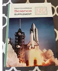 1982 Encyclopedia Science Supplement Hardcover Book Anthology Grolier Vintage - Foto 1 di 7