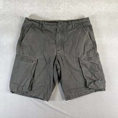 Pantalones Cortos De Colección Nike Cargo Para Hombres 34 Gris Ripstop Travis Scott Swoosh Años 2000 Y2K Foto 1 de 4