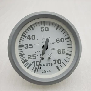 Faria Boat Speedometer SE9564A 70 Knots 3-1/2" Gray/White - Picture 1 of 12
