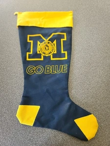 Medias hechas a mano vintage Michigan Wolverines 19"x9" - Imagen 1 de 4
