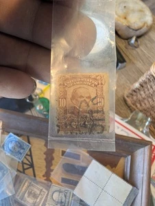#307- 1903 10c Webster Stamp (Red-brown) - Picture 1 of 4