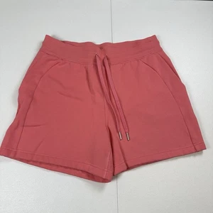 Pantalones Cortos Lululemon Buceo Tiro Alto Para Mujer Talla 10 Vellón Rosa 5" LW7CBOS - Imagen 1 de 10