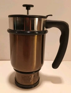 Planetary Design Stainless Steel Double Wall French Press Coffee Mug Made in USA - Picture 1 of 14