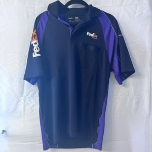 FedEx Ground Uniform Short Sleeve Polo Shirt Mens Medium - Picture 1 of 9