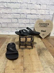 Crocs sandali donna taglia 9 Kadee II comodi con cinturino slip on nero - Foto 1 di 7