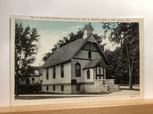 First Christian Science Church in America: Oconto, WI - Vintage Postcard - Picture 1 of 3