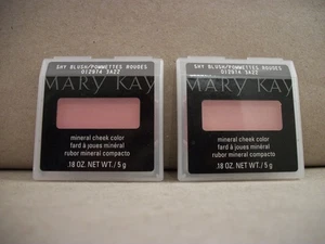 2 New Mary Kay Mineral Cheek Color "Shy Blush" 012974  .18 Oz. Each - Picture 1 of 3