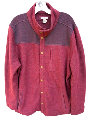 Carbon 2 Cobalt Jacket Mens XL Red Snap Front Polyester / Cotton - Image 1 of 4