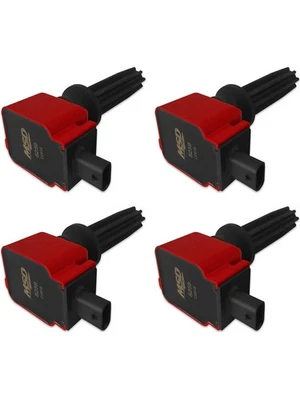 MSD Ignition Coil Direct Replacement Red Ford 2.0/2.3L Ecoboost Set Of 4 (82594) - Image 1 of 4