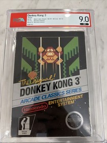 The Original Donkey Kong 3 Arcade Classics Series CIB Psa 9.0 NES 1986 NES