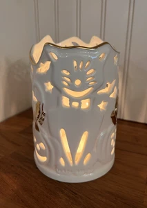 Lenox durchbohrte schwarze Katze Votivkerzenhalter American Design #3429 Halloween - Bild 1 von 8